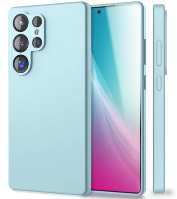 Produktbild von NALIA Silikonhülle für Samsung Galaxy S25 Ultra – Kameraschutz & Innenfutter – PHOENIX (Soft-Touch Case) – Marke aus Berlin – Eisblau