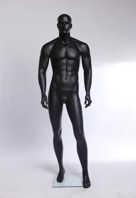 Produktbild von XM-11-8 schwarz lackierte abstrakte Schaufensterpuppe in matt Mannequin Mann
