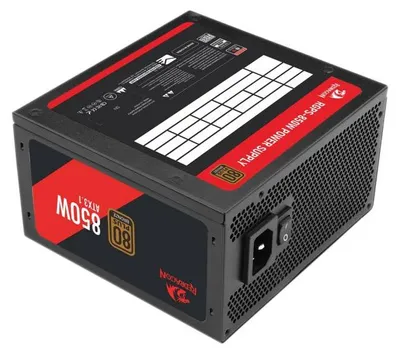 Produktbild von REDRAGON GC-PS030, 850 W, Aktiv, 80 PLUS Bronze, Schwarz, 12 cm, 1 Lüfter