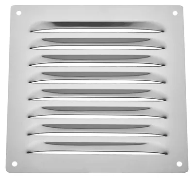 Produktbild von SOTECH Lüftungsgitter 150 x 150 mm Edelstahl gebürstet – aufschraubbar