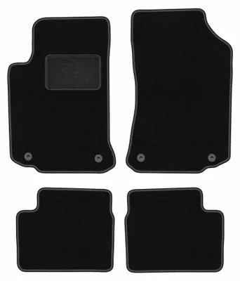Image de Tapis de sol en moquette pour Rover 75 1998-2005 (break/berline) – jeu 4 pièces, noirs, sur mesure – Wielganizator LUX