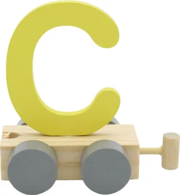 Produktbild von Charl's Toys Buchstabe Zug C Gelb | Buchstaben