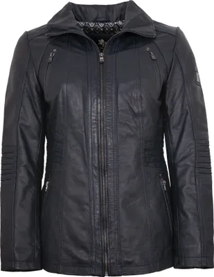 Produktbild von OTTO KERN - Damen Lederjacke Lammnappa navy : 42