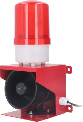Produktbild von Industrie-Sirene Alarm Outdoor 115dB Sound Licht Horn Wasserdicht Notfall Strobe Warnlicht DC24V