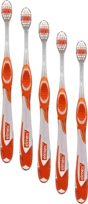 Produktbild von 5x Elmex Zahnbürste X-Kopf medium