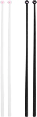 Produktbild von Essstäbchen 25 cm, 2 Paar, Kunststoff, schwarz und weiß, für Sushi