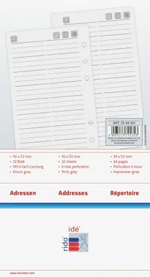 Immagine prodotto di 5Xrido/idé 7066461 T2 Adressen