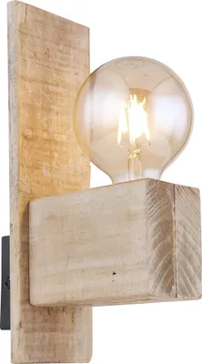 Produktbild von Globo Lighting|Wandleuchte Metall schwarz matt, 1x E27