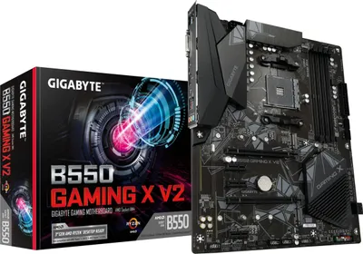 Produktbild von Gigabyte B550 Gaming X V2 - AMD - Socket AM4 - 3rd Generation AMD Ryzen™ 3 - 3rd Generation AMD Ryzen 5 - 3rd Generation AMD Ryzen™ 7 - 3rd... - DDR4-SDRAM - 128 GB - DIMM