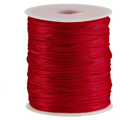 Satinschnur 1mm rot orientrot Kumihimo Geschenkschnur