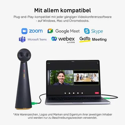 Obrázek produktu pro Ipevo KFT Konferenzkamera Totem 180 6.4MP Mikro schwarz