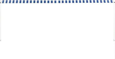 Obrázek produktu pro zatahovací markýza vidaXL 350 x 150 cm modrá a bílá