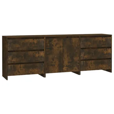 Produktbild von 3-tlg. Sideboard Räuchereiche Holzwerkstoff
