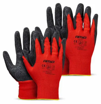 Imagen del producto de Guantes de protección de poliéster recubiertos de látex talla 10 2121X 4 uds. AMIO-04637