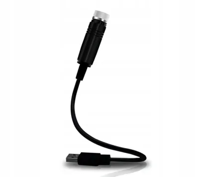 Produktbild von USB LED projektor do interiéru auta - červený