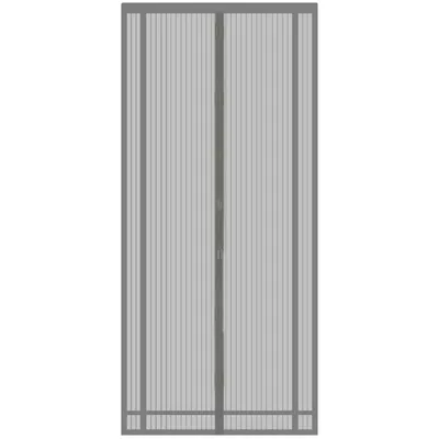 Produktbild von Sekey Fliegengitter Für Balkontür 90 x 210 cm Magnetvorhang Fuer Balkontueren Ohne Bohren, Moskitonetz Grau