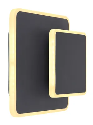 Immagine prodotto di Globo applique in metallo nero, 1Xled