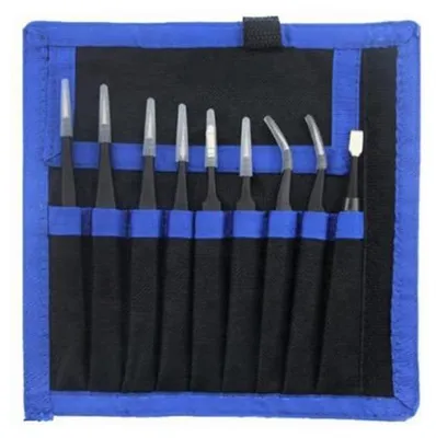Imagen del producto de Pinzas antistáticas Sada, modelo 9 en 1