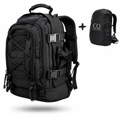 Image de CarryQuest® - Sac à dos tactique de 65 litres, nylon, noir