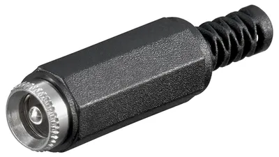 Produktbild von Goobay DC-Kupplung mit Knickschutz, Durchmesser 2,5 mm, 10 Stk. im Plastikbeutel