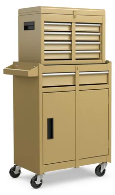 Produktbild von Werkzeugkasten - Werkstattkasten - Werkzeugwagen - Werkzeugkiste - Aufbewahrungsschrank - 5 Schubladen - Robuste Metallkonstruktion