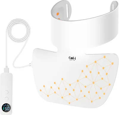 Produktbild von Cool-i® LED-Halsmaske mit Rotlicht & Infrarot – Ergänzende Lichtpflege für Nacken & Dekolleté, FDA