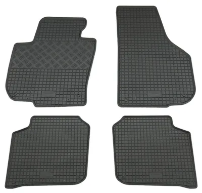 Gummifußmatten Set 4-teilig für Skoda Superb II 3T (2008-2013), schwarz