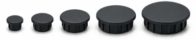 Zdjęcie produktu dla Zatyczki logistyczne do otworów o średnicy 9 mm - antracyt RAL 7016 | 50 sztuk | Zatyczki z tworzywa PE | Średnica główki: 13 mm | ZDO.9