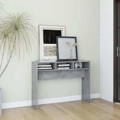 Obrázek produktu pro The Living Store Konzolový stolek concrete grey 105x30x80 cm materiál na bázi dřeva