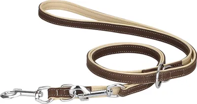 Produktbild von Knuffelwuff 13961-002, Hund, Standardleine, Beige, Braun, Band, Einfarbig, Leder