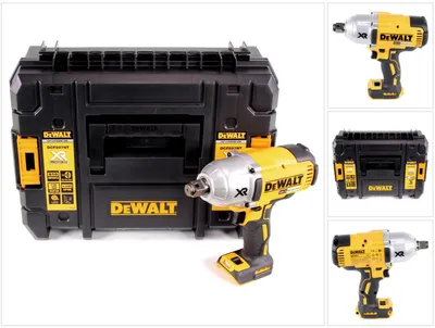 Zdjęcie produktu dla DeWALT DCF897NT-XJ, Klucz udarowy, Bezszczotkowy, Czarny, Srebrny, Żółty, 3/4", 1900 RPM, 950 N·m