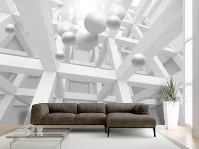Produktbild von Vlies Fototapete 3d Effekt 400x280 cm Tapeten Wandtapete XXL Abstrakt Optik Kugeln optische Täuschung a-C-0029-a-a