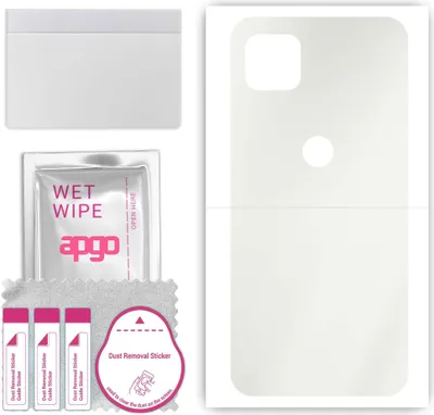 Produktbild von apgo Rückseite Schutzfolie, Matt, kompatibel mit Motorola One 5G Ace, Hinten Hydrogel-Displayschutzfolie mit Positionierhilfe, kratzfest, einfache Montage