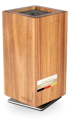 Produktbild von Moritz & Moritz Messerblock magnetisch, 360° drehbar mit Borsteneinsatz, Akazie