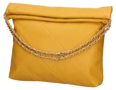 Produktbild von Violante Damen-Schultertasche aus echtem Leder mit Steppung, Italy Light Taupe UNICA 28x16x8 cm
