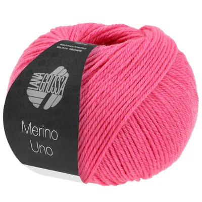 Produktbild von Lana Grossa MERINO UNO 50 g extrafeine Wolle mit Superwash-Ausrüstung 125 m Farbe 058 - Pink