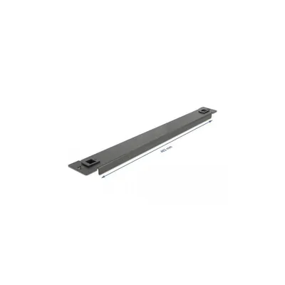 Produktbild von DeLOCK 19″ Netzwerkschrank Blindabdeckung werkzeugfrei 1 HE schwarz, Blindverschlussplatte, Metall, Schwarz