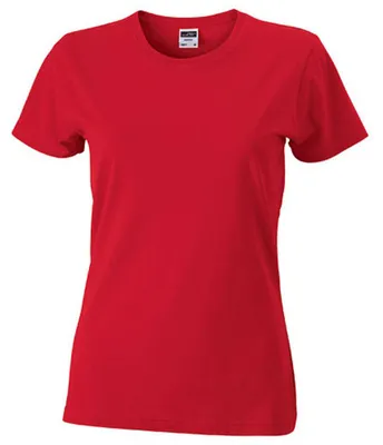 Produktbild von James and Nicholson - T-Shirt für Damen LT2368 (XL) (Rot)