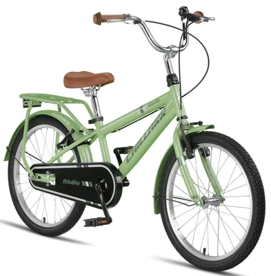 Produktbild von Retro Kinderfahrrad mit Korb und 1 Gang