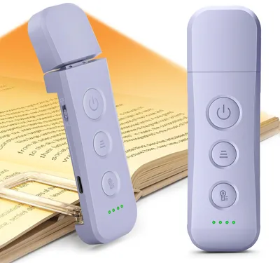 Obrázok produktu pre 12 LED čítacia lampa s klipom, 200 hodín výdrže, 3 farby a 5 úrovní jasu, nabíjateľná cez USB-C