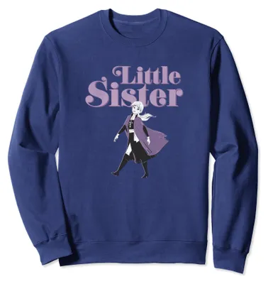 Immagine prodotto di Felpa per bambina Disney Frozen 2, con l'immagine di Anna e la scritta "Little Sister" (Piccola Sorella)