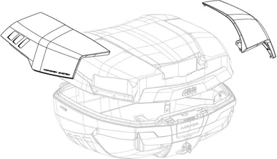 Zdjęcie produktu dla Para pokryw do aluminiowej obudowy GIVI V58 MAXIA 5 top case