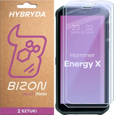 Produktbild von 2x Flexibles Hybridglas für HAMMER Energy X, Bizon Glass Mule Duo