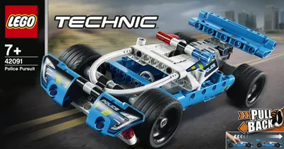 Obrázek produktu pro LEGO Technic Police Pursuit, Sada na stavění, 7 rok/roky, 120 kusů, 287 g