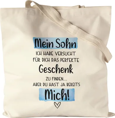 Produktbild von Sohn Geschenk Jutebeutel Stoffbeutel Canvas  Mit Spruch Kind Kinder Humor Sarkasmus Geschenkidee