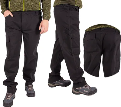 Immagine prodotto di Pantaloni da lavoro da uomo FIRI in cotone elasticizzato, neri, taglia XL