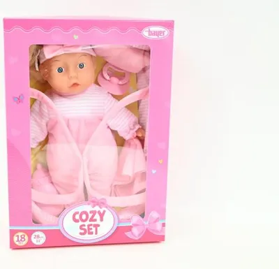 Obrázok produktu pre BAYER Bábika Bobo 28cm+sedadlo do auta 92866AR 18439