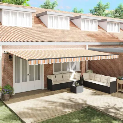 Obrázok produktu pre Stiahnuteľná markíza Viacfarebná 600 x 350 cm Látka