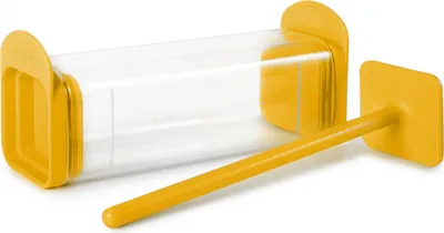 Zdjęcie produktu dla Bili-Healty Zestaw do przygotowania mezela kuchennego, szkło borokrzemianowe/silikonowe, 19x6x6 cm, żółty