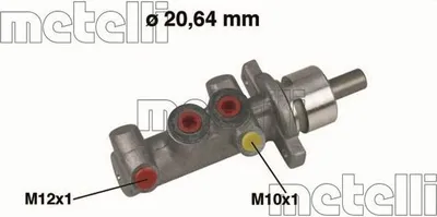 Produktbild von METELLI 05-0416 Bremszylinder Hauptbremszylinder für RENAULT CLIO II (BB0/1/2, CB0/1/2) CLIO II Kasten (SB0/1/2) Thalia I (LB)